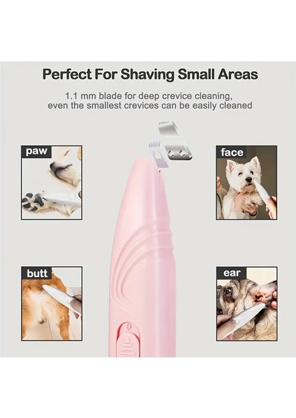 Kedi/köpekler Için Profesyonel Tıraş Makinesi (Pati ve Hassas Bölgeler)2 Adet Pil fiyatları