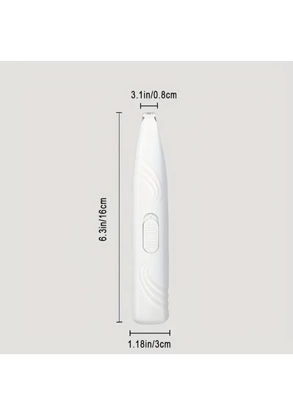 Kedi/köpekler Için Profesyonel Tıraş Makinesi (Pati ve Hassas Bölgeler)2 Adet Pil