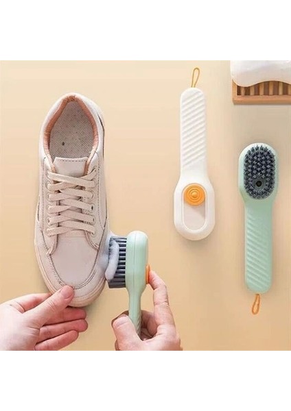 Çok Amaçlı Deterjan Hazneli Pratik Ayakkabı, Bot Temizleme Yıkama Fırçası (5047)