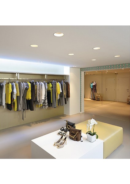 12W Yuvarlak LED Panel S/a 3200K Günışığı Alü CT-5147G modelleri