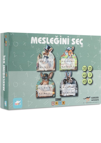 Kanguru Matematik Mesleğini Seç Oyunu-Bölme Işlemi Öğrenme| 2-5 Oyuncu | Ilkokul Müfredatına Uyumlu / 7-9 Yaş