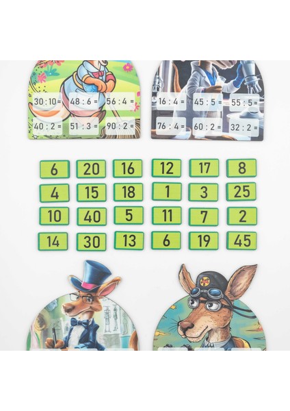 Kanguru Matematik Mesleğini Seç Oyunu-Bölme Işlemi Öğrenme| 2-5 Oyuncu | Ilkokul Müfredatına Uyumlu / 7-9 Yaş indirimleri