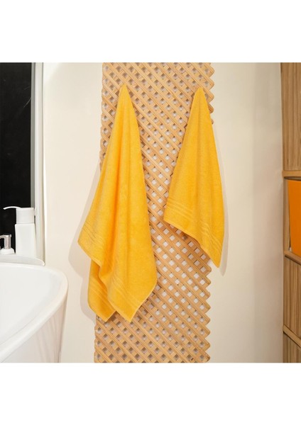 %100 Organik Pamuk Milano Premium 2'li Banyo Havlu Seti: 1ADET Banyo Havlusu ve 1ADET El,yüz Havlusu
