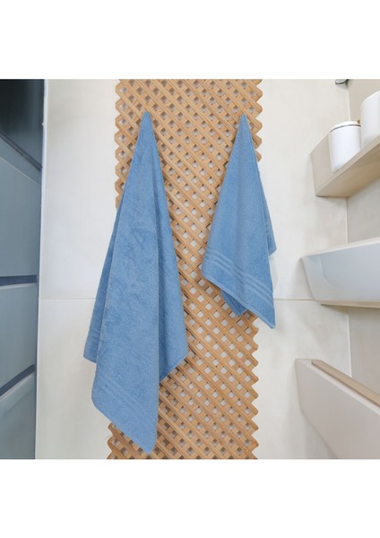 %100 Organik Pamuk Milano Premium 2'li Banyo Havlu Seti: 1ADET Banyo Havlusu ve 1ADET El,yüz Havlusu