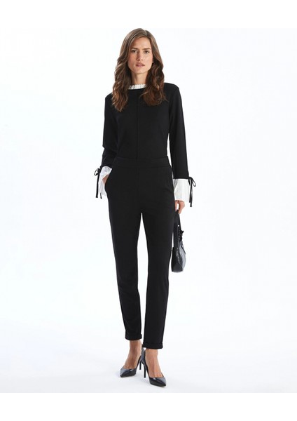 Lcwaıkıkı Basic Siyah Beli Lastikli Kadın Pantolon