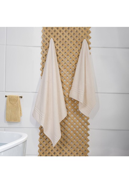 %100 Organik Pamuk Milano Premium 2'li Banyo Havlu Seti: 1ADET Banyo Havlusu ve 1ADET El,yüz Havlusu