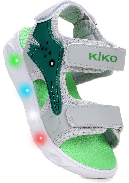 Arnı Günlük Işıklı Cırtlı Erkek Bebek Sandalet Ayakkabı