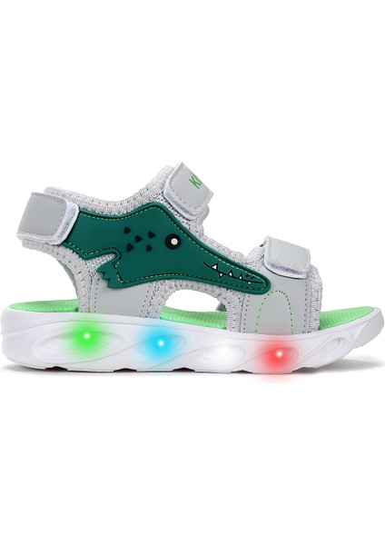 Arnı Günlük Işıklı Cırtlı Erkek Bebek Sandalet Ayakkabı modelleri