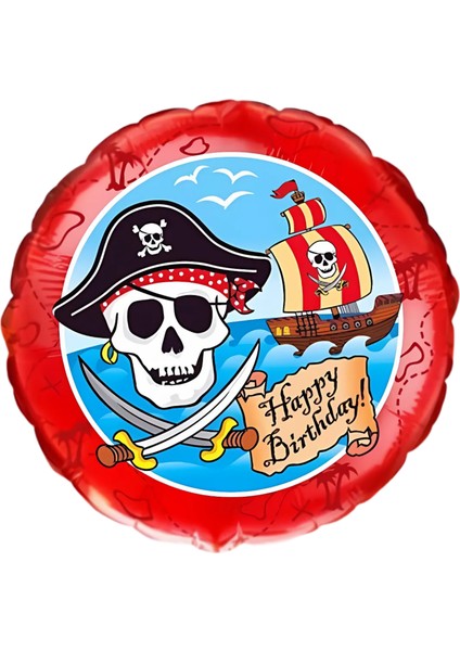 Korsan Folyo Balon 18 Inç 46 cm