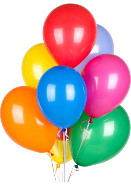 Karışık Renkli Metalik Balon 100 Adet 11 Inç 28 cm