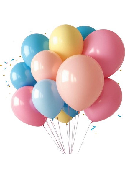 Karışık Renkli Soft Balon 100 Adet 13 Inç 33 cm