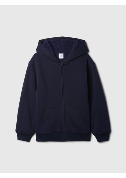 Erkek Çocuk Lacivert Vintagesoft Sherpa Fermuarlı Sweatshirt fiyatları