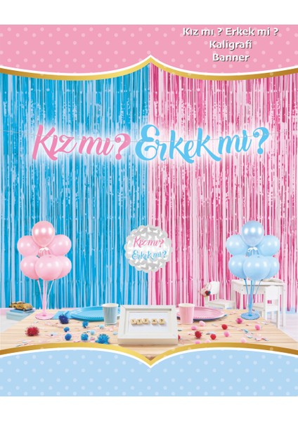 Kızmı Erkekmi Kaligrafi Banner