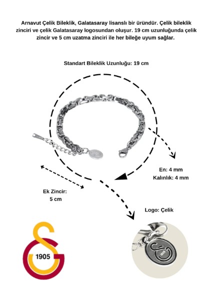 Gs Arnavut Çelik Bileklik fiyatları