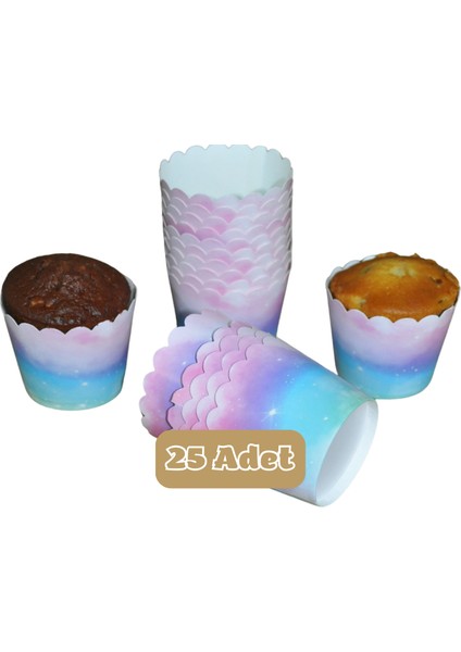 Gökkuşağı Temalı Cupcake Muffin Kalıbı