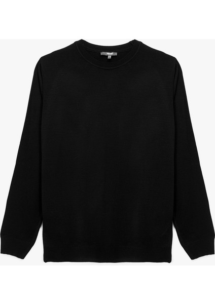 Uzun Kollu Bisiklet Yaka Basic Triko Kazak modelleri