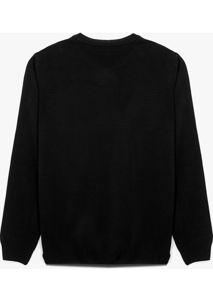 Uzun Kollu Bisiklet Yaka Basic Triko Kazak fırsatları