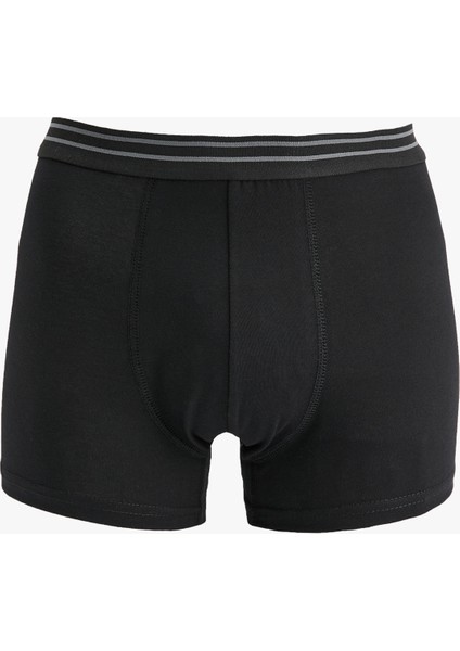 Pamuklu Regular Fit Şerit Detaylı 3'lü Boxer Seti fırsatları