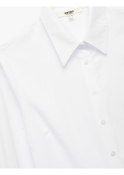 Düğmeli Uzun Kollu Regular Fit Poplin Gömlek modelleri