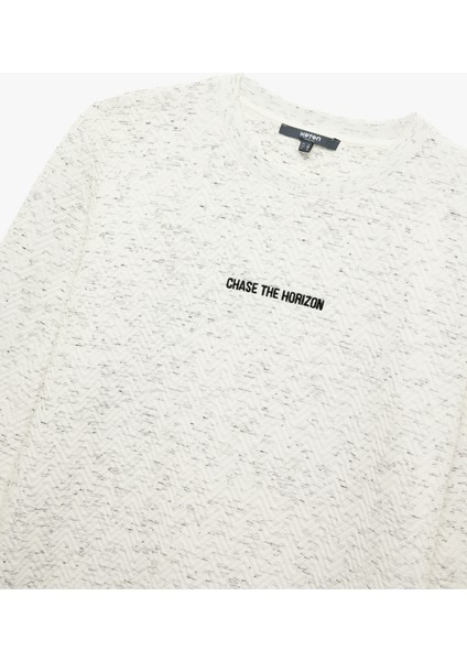 Uzun Kollu Nakışlı Bisiklet Yaka Sweatshirt indirimleri