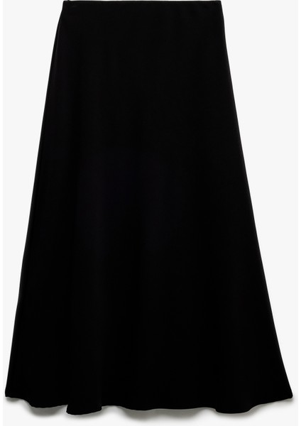 Regular Fit Midi Boy Saten Kloş Etek fırsatları