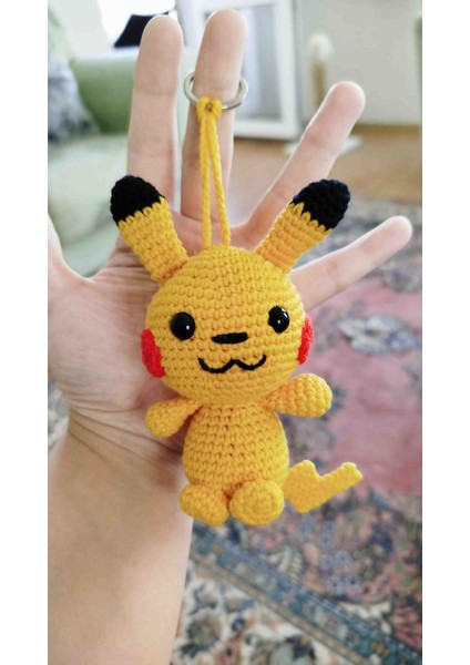 Pikachu Amigurumi Anahtarlık