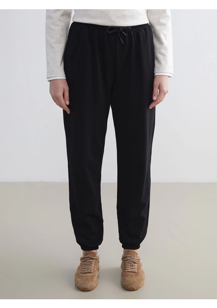 Lcwaıkıkı Basic Siyah Beli Lastikli Kadın Jogger Eşofman Altı modelleri