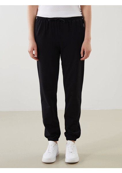 Lcwaıkıkı Basic Siyah Beli Lastikli Kadın Jogger Eşofman Altı fırsatları