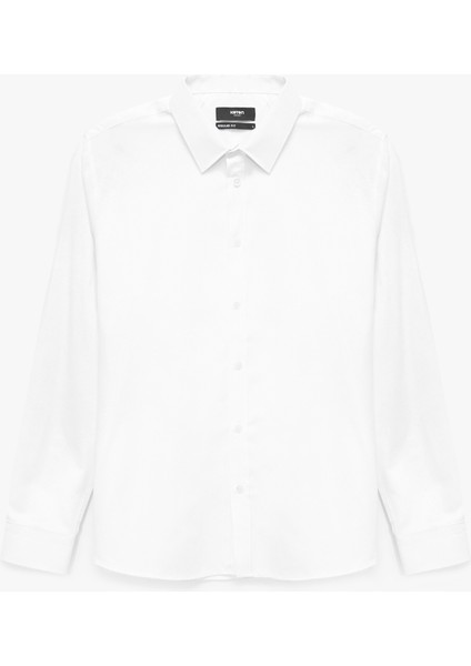 Regular Fit Klasik Yaka Uzun Kollu Oxford Gömlek modelleri