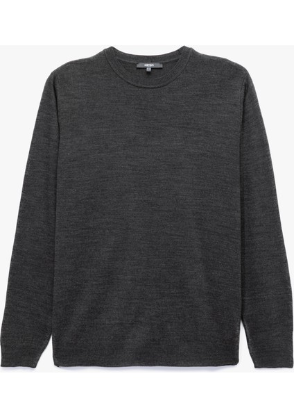 Uzun Kollu Bisiklet Yaka Basic Triko Kazak