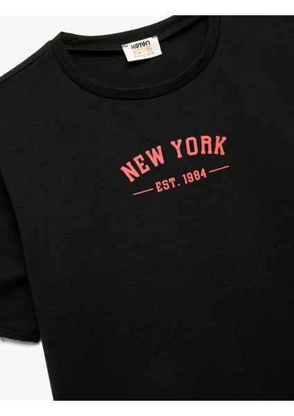 Baskılı Bisiklet Yaka Kısa Kollu Tişört modelleri