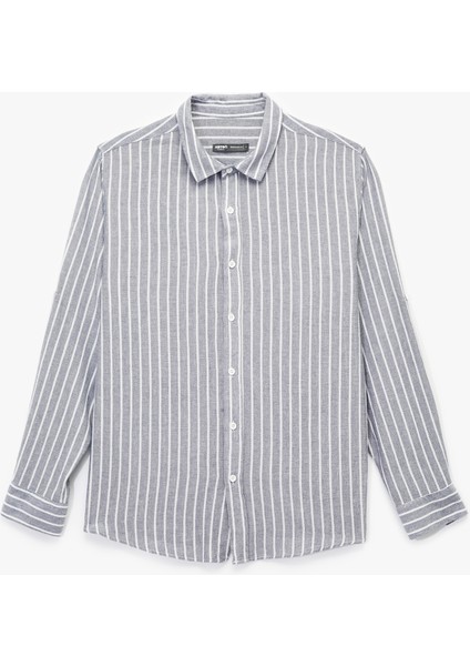 Regular Fit Pamuklu Klasik Yaka Uzun Kollu Gömlek modelleri