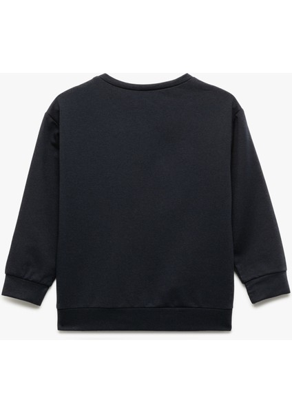 Uzun Kollu Bisiklet Yaka Baskılı Sweatshirt fiyatları