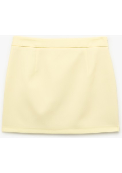 Astarlı Standart Bel A Kesim Mini Etek fiyatları