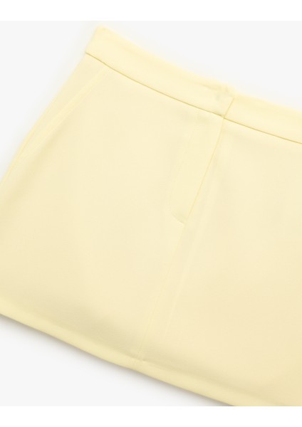 Astarlı Standart Bel A Kesim Mini Etek modelleri