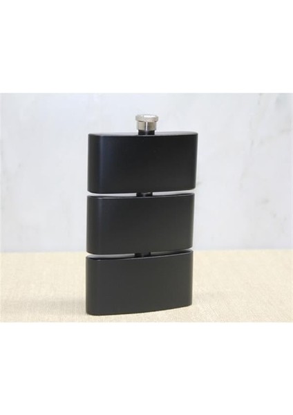 3 Katlı Paslanmaz Çelik Matara Siyah Renk