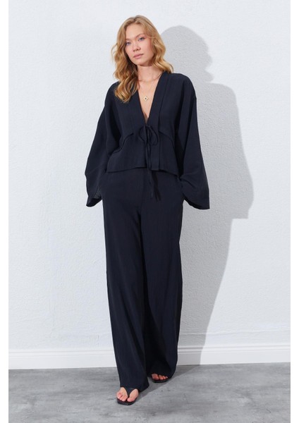 Kadın Siyah Palazzo Pantolon fiyatları