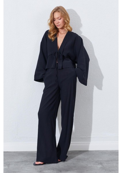 Kadın Siyah Palazzo Pantolon modelleri