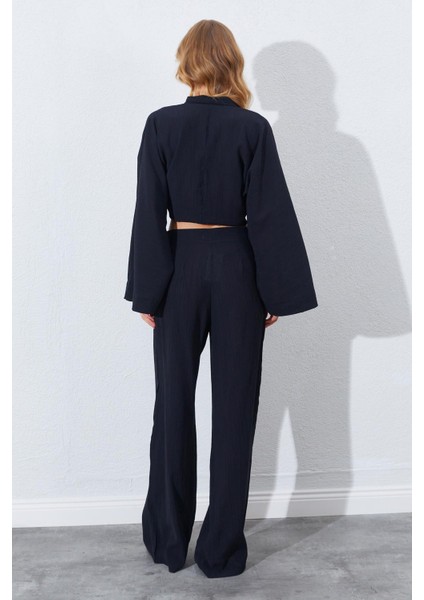 Kadın Siyah Palazzo Pantolon indirimleri