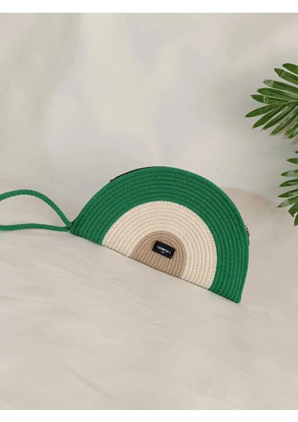 Veronica Art Renkli Clutch El Çantası Yeşil modelleri