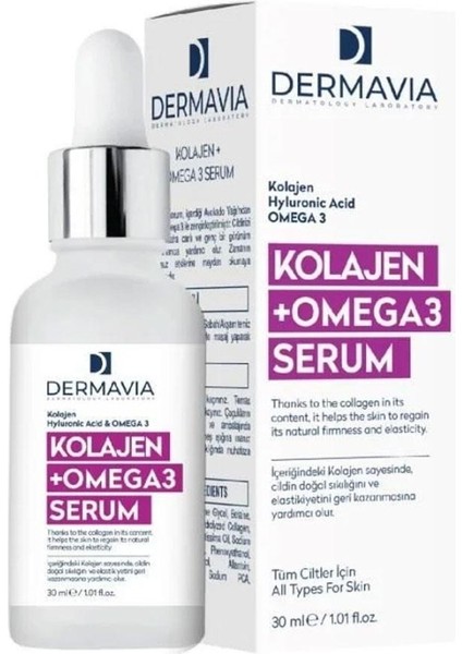 Kolajen & Omega3 & Hyluronic Acid Genç Görünüm Cildi Besler Serum 30 ml