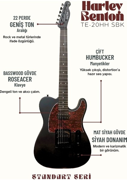 TE-20HHSBK Telecaster Elektro Gitar fiyatları
