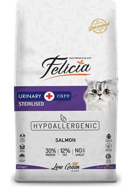 Düşük Tahıllı Hipoalerjenik Somonlu Kısırlaştırılmış Kedi Maması 12 kg