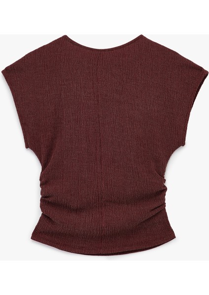 Bürümcük Kumaş Slim Fit Kısa Kollu Bisiklet Yaka Tişört fiyatları