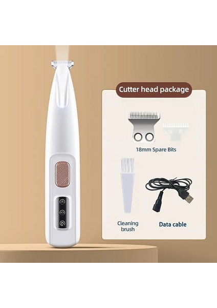 Kedi ve Köpekler Için Profesyonel Tıraş Makinesi(Pati ve Hassas Bölgeler) USB Şarjlı fiyatları