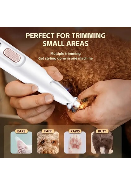 Kedi ve Köpekler Için Profesyonel Tıraş Makinesi(Pati ve Hassas Bölgeler) USB Şarjlı modelleri