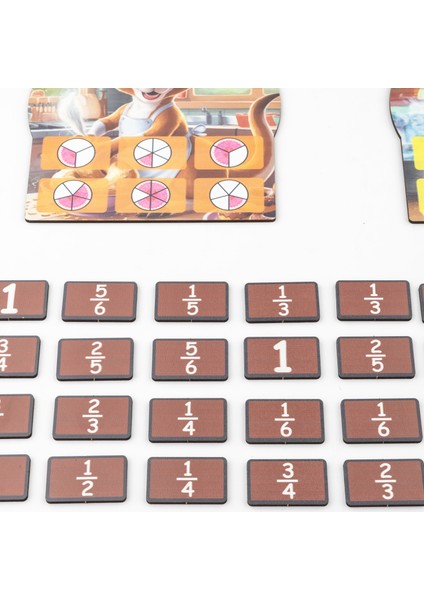 Kanguru Matematik Kaç Dilim Pasta Oyunu - Kesirler & Bölme Öğrenme | 2-4 Oyuncu | Müfredata Uyumlu / 7-9 Yaş indirimleri