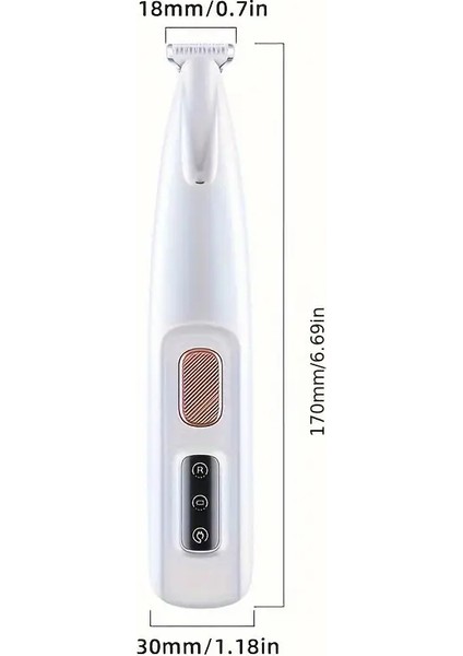 Kedi ve Köpekler Için Profesyonel Tıraş Makinesi(Pati ve Hassas Bölgeler) USB Şarjlı indirimleri