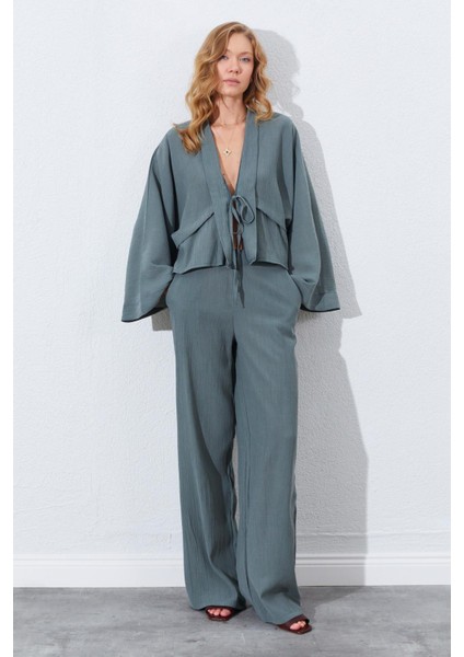 Kadın Haki Palazzo Pantolon fiyatları