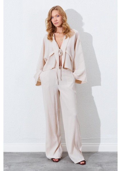 Kadın Bej Palazzo Pantolon fiyatları